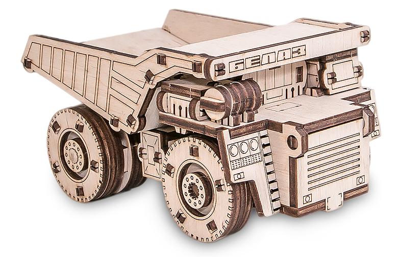 Конструктор деревянный 3D EWA BELAZ MINI