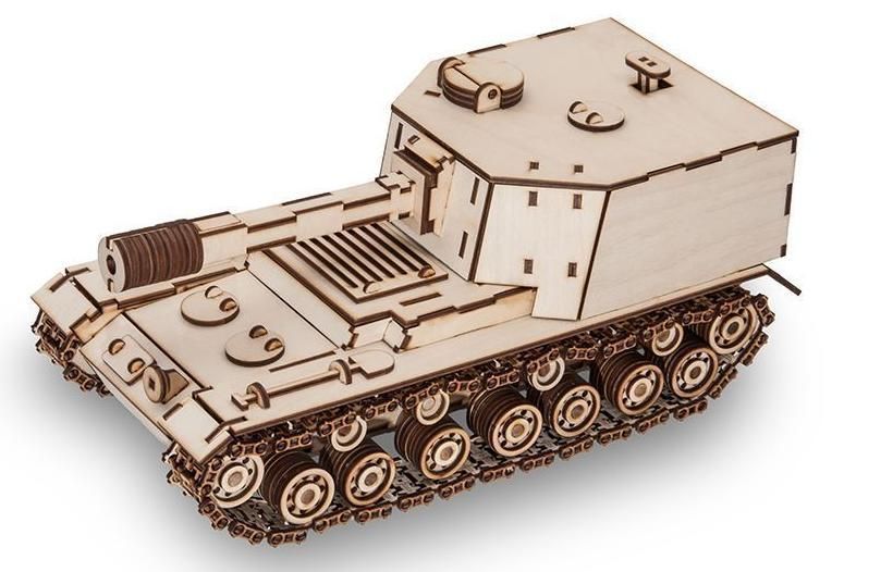 Конструктор деревянный 3D EWA Танк САУ-212