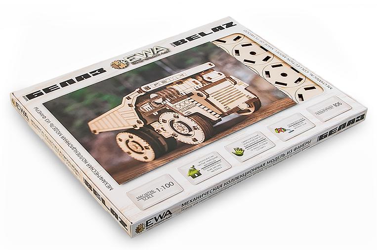 Конструктор деревянный 3D EWA BELAZ MINI