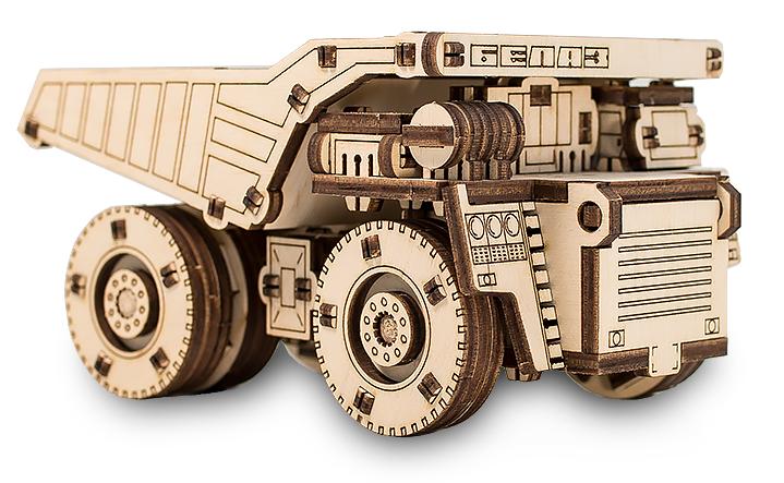 Конструктор деревянный 3D EWA BELAZ MINI