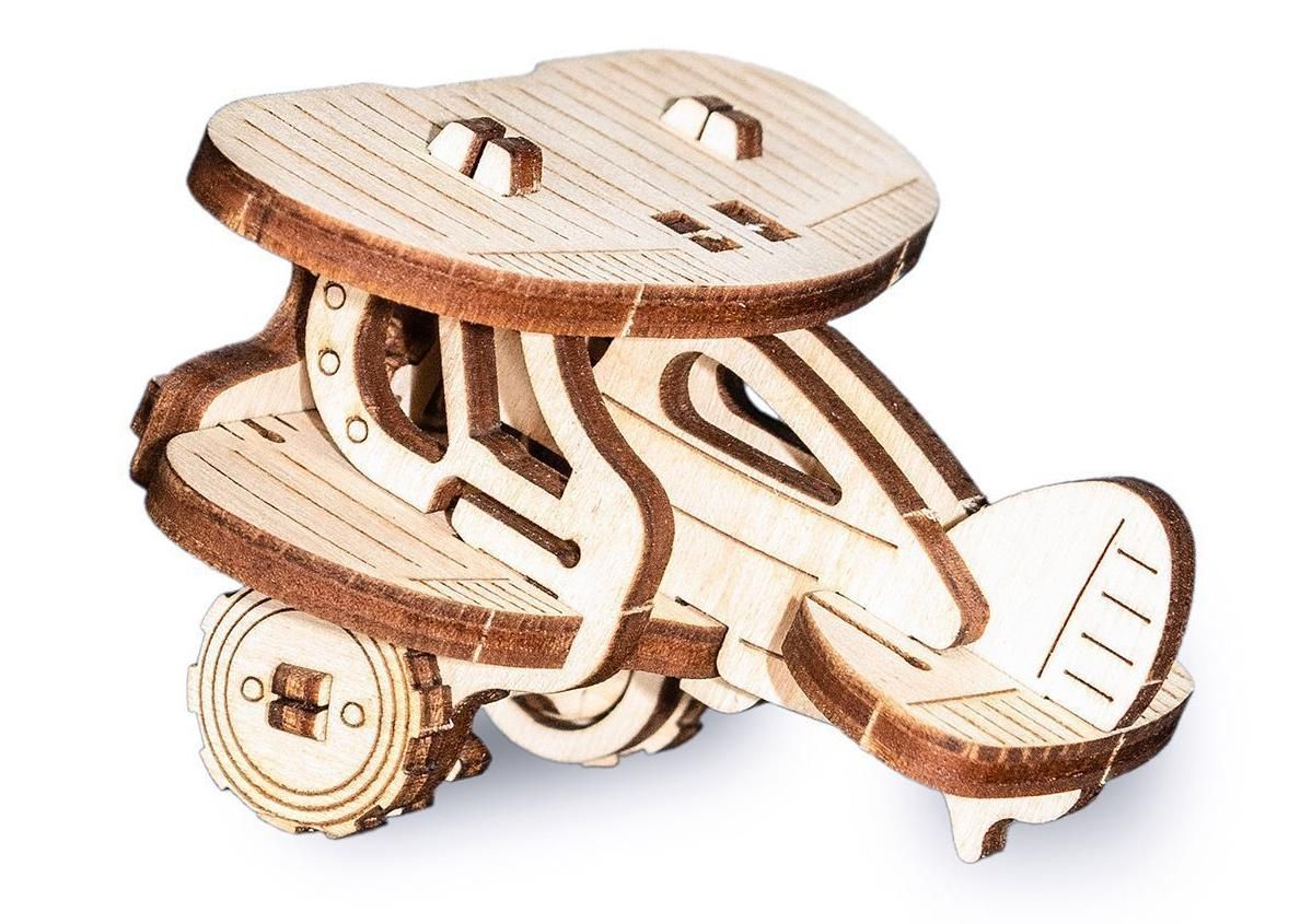 Деревянный конструктор-брелок EWA Эвик: Самолет