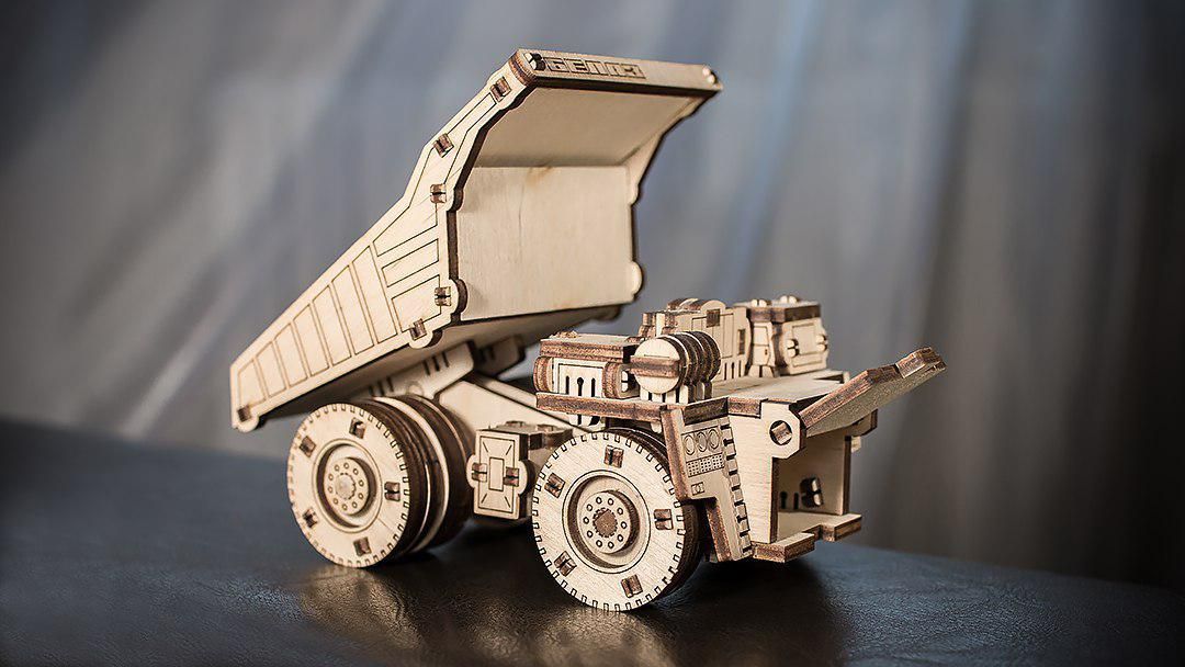 Конструктор деревянный 3D EWA BELAZ MINI