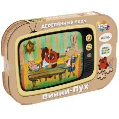 Деревянный пазл, головоломка EWA Винни-Пух 40x29 см