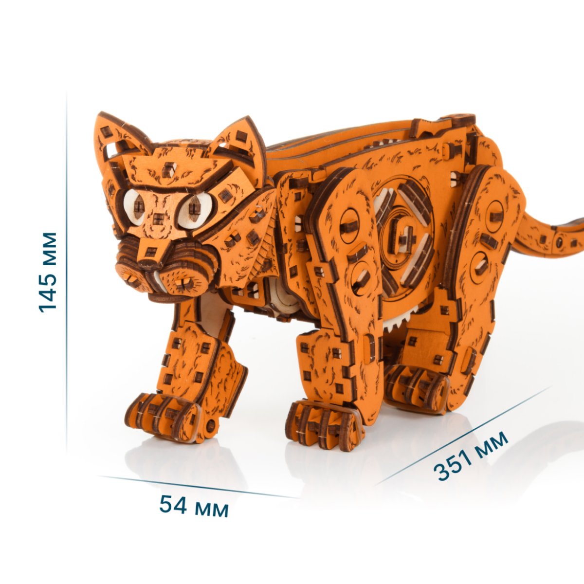 Механическая сборная модель EWA Котенок рыжий