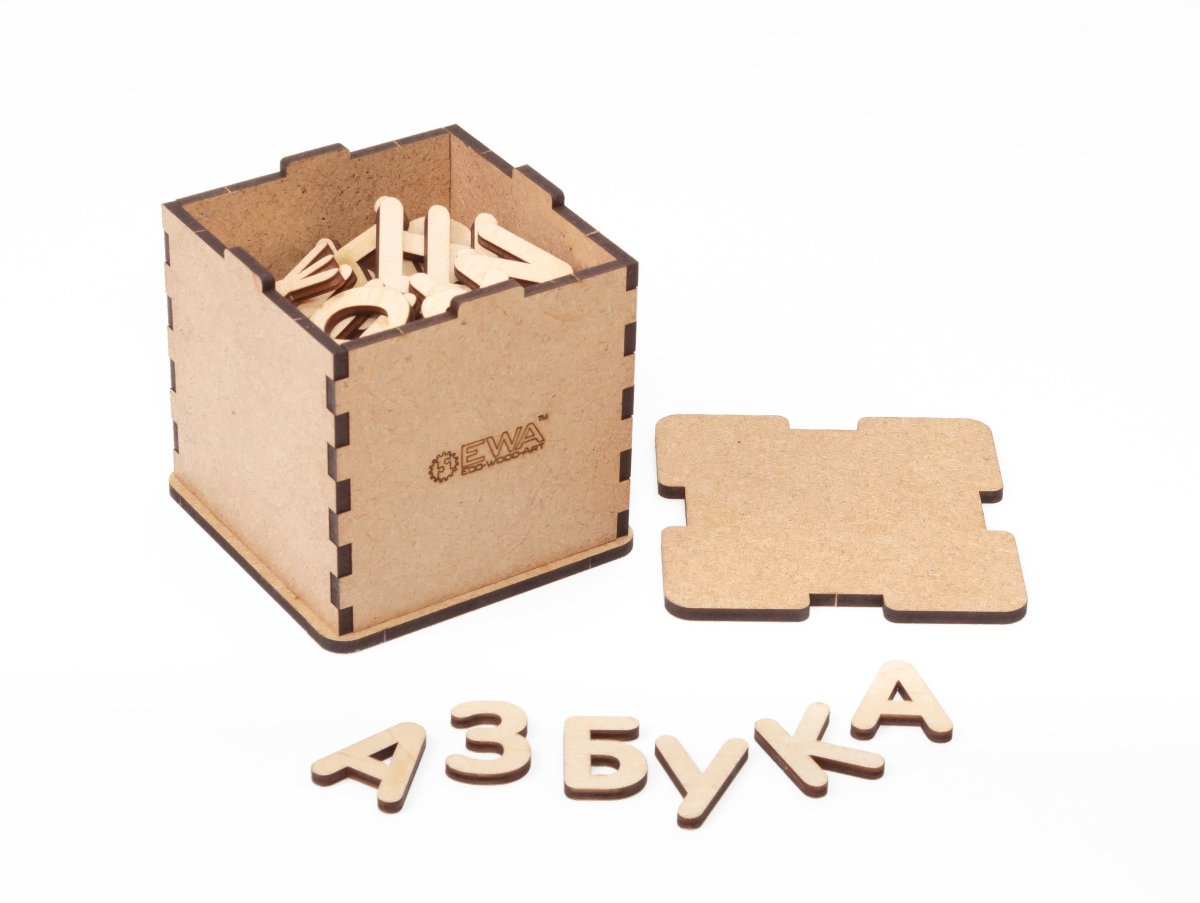 Набор развивающий Азбука деревянная EWA