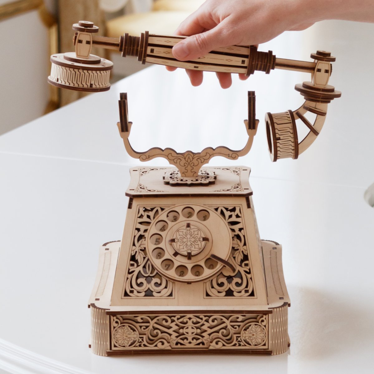 Механическая сборная модель EWA Ретро Телефон