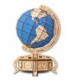 Конструктор деревянный 3D EWA Глобус голубой