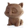 Деревянный 3D пазл копилка EWA Кошечка