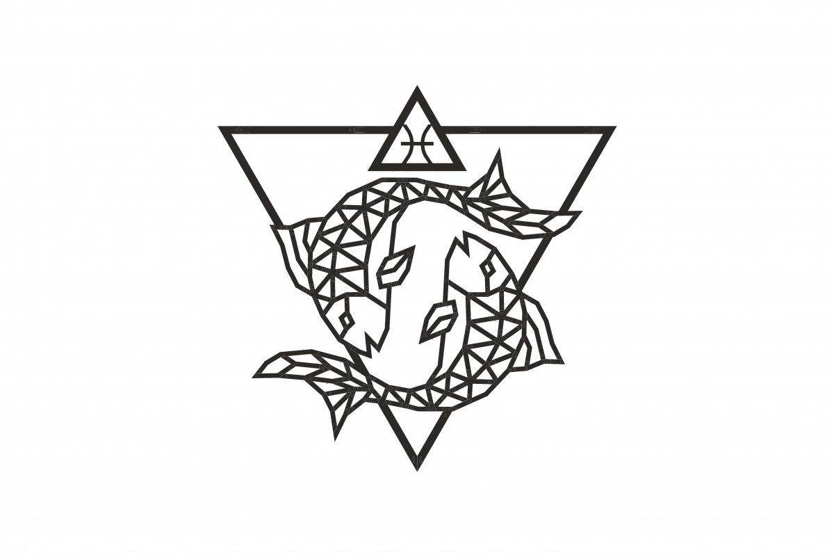 Деревянный декор настенный, панно, пазл EWA Design Рыбы