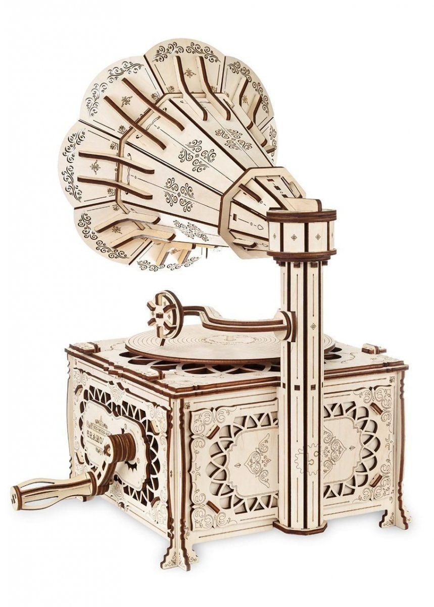 Конструктор деревянный 3D EWA Граммофон