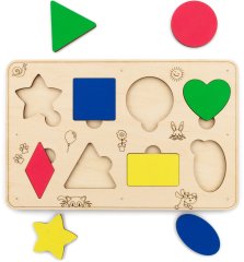 Сортер деревянный развивающий Геометрические фигуры EWA