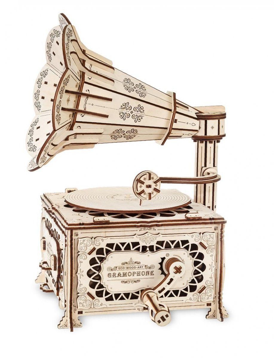 Конструктор деревянный 3D EWA Граммофон