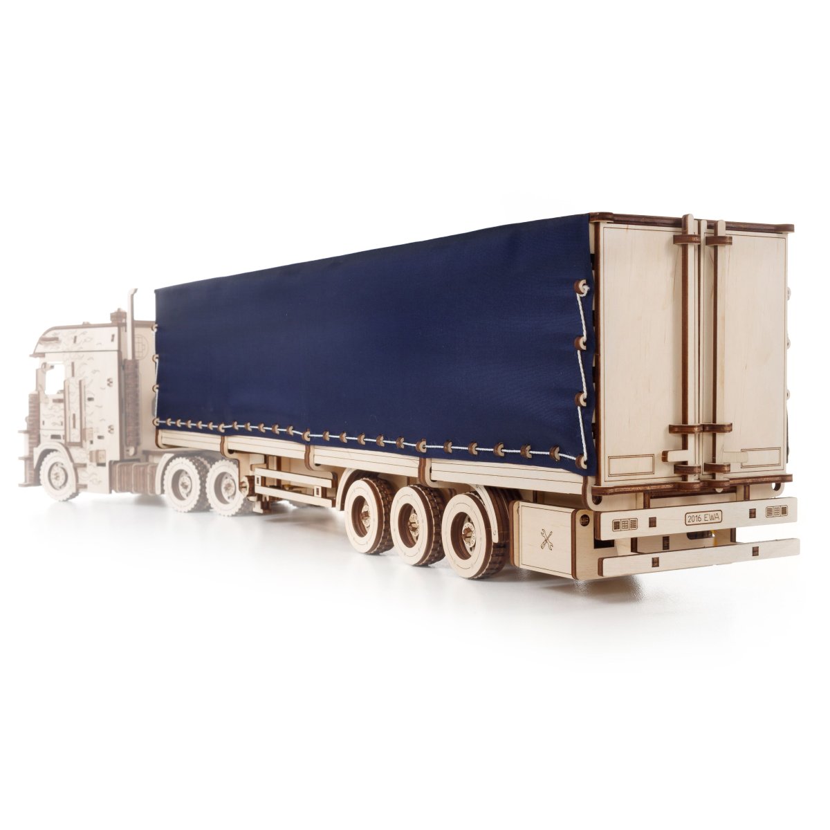 Сборная модель из дерева EWA Прицеп тент для тягача