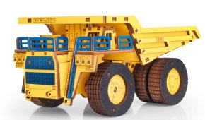 Деревянный конструктор EWA Самосвал BELAZ 7560 цветной