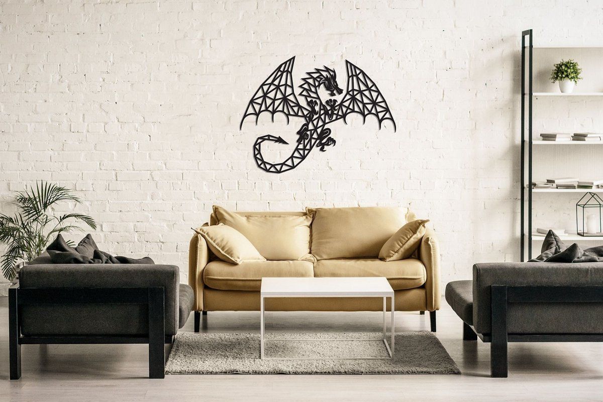 Деревянный интерьерный пазл EWA Design Дракон