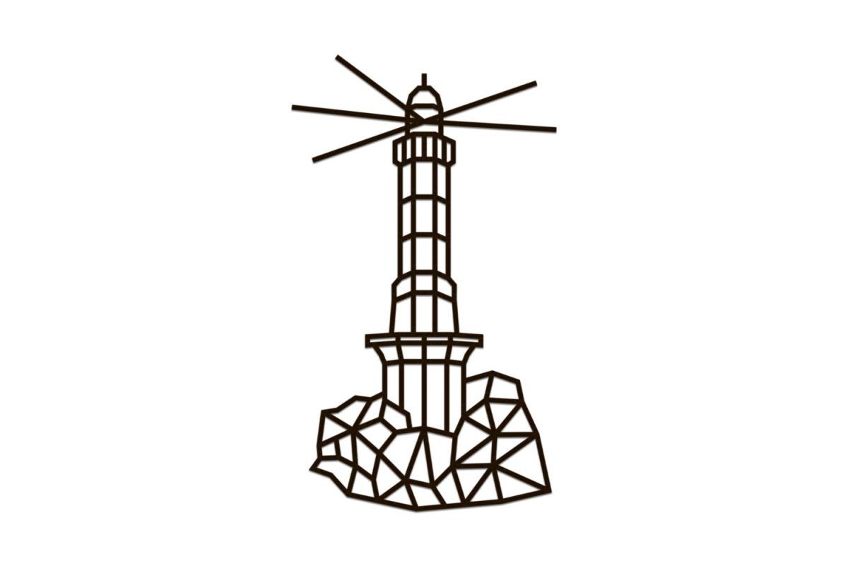 Деревянный декор настенный, панно, сборная модель EWA Design Маяк