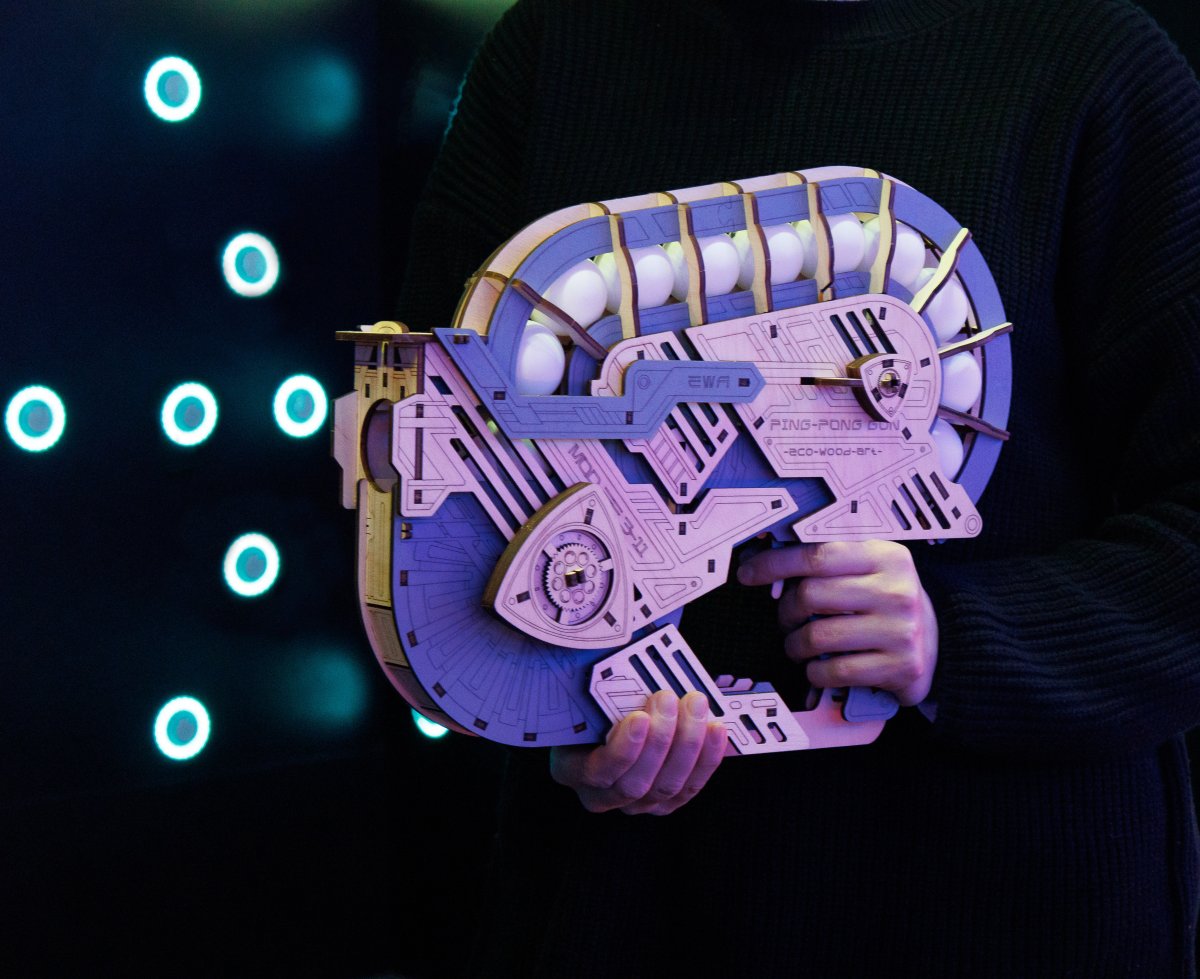 Механическая сборная модель EWA Пинг-Понг Пушка