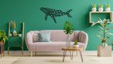 Деревянный декор настенный, панно, сборная модель EWA Design Большой Кит