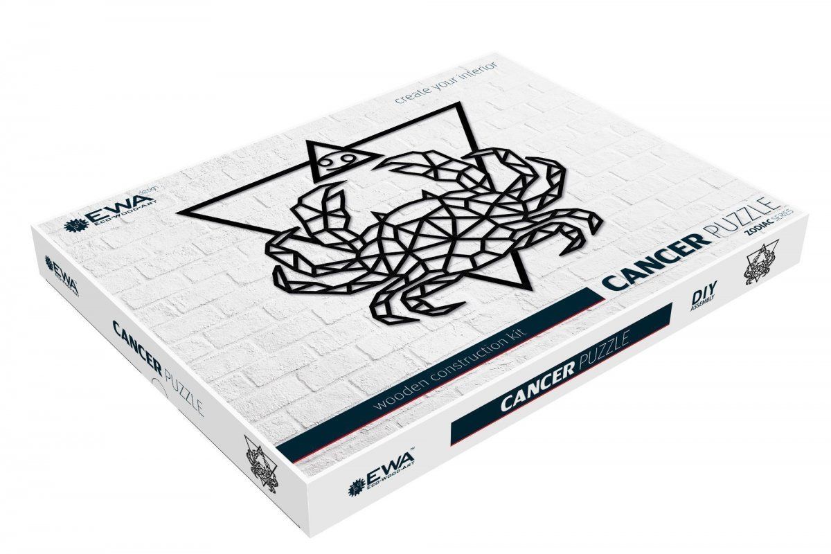 Деревянный декор настенный, панно, пазл EWA Design Рак