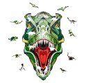 Деревянный пазл EWA Динозавр T-REX, S 28x17 см, головоломка