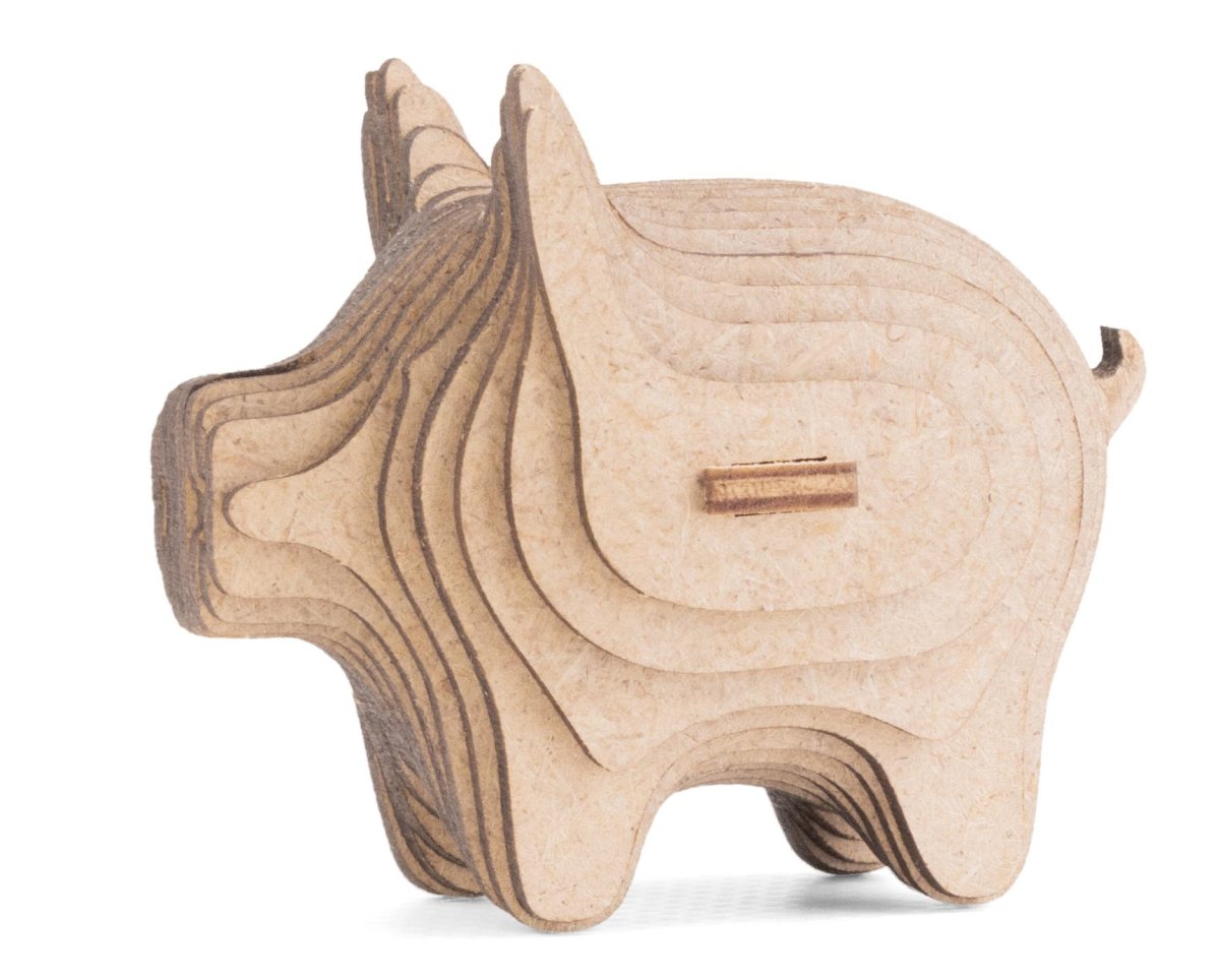 Деревянный конструктор EWA Свинка мини