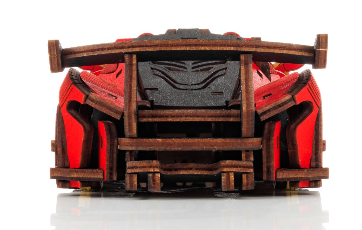 Сборная модель из дерева EWA Гоночный автомобиль (красный)