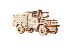 Сборная модель из дерева 3D EWA МАЗ-6440RR (заводной)