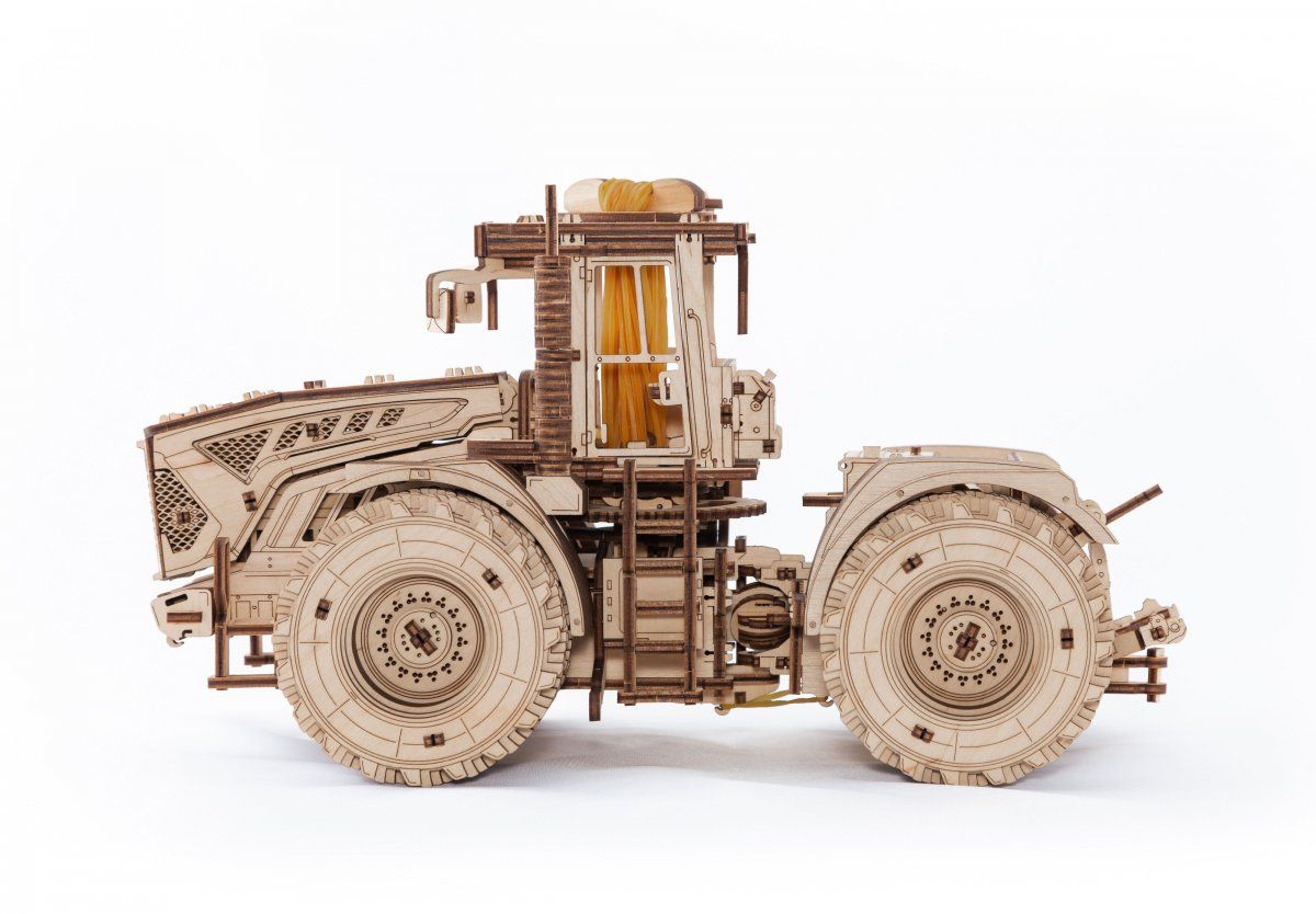 Конструктор деревянный 3D EWA Трактор Кировец К-7М