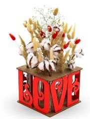 Сборная ваза для цветов с колбами EWA Подарок любимым