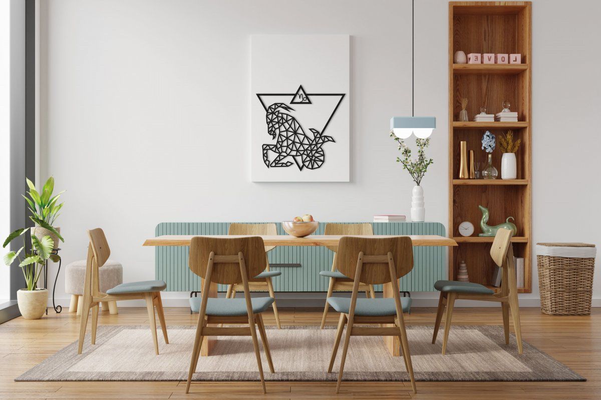 Деревянный декор настенный, панно, пазл EWA Design Козерог