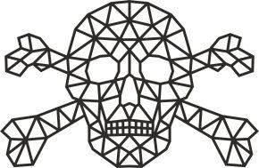 Деревянный декор настенный, панно, сборная модель EWA Design Веселый Роджер