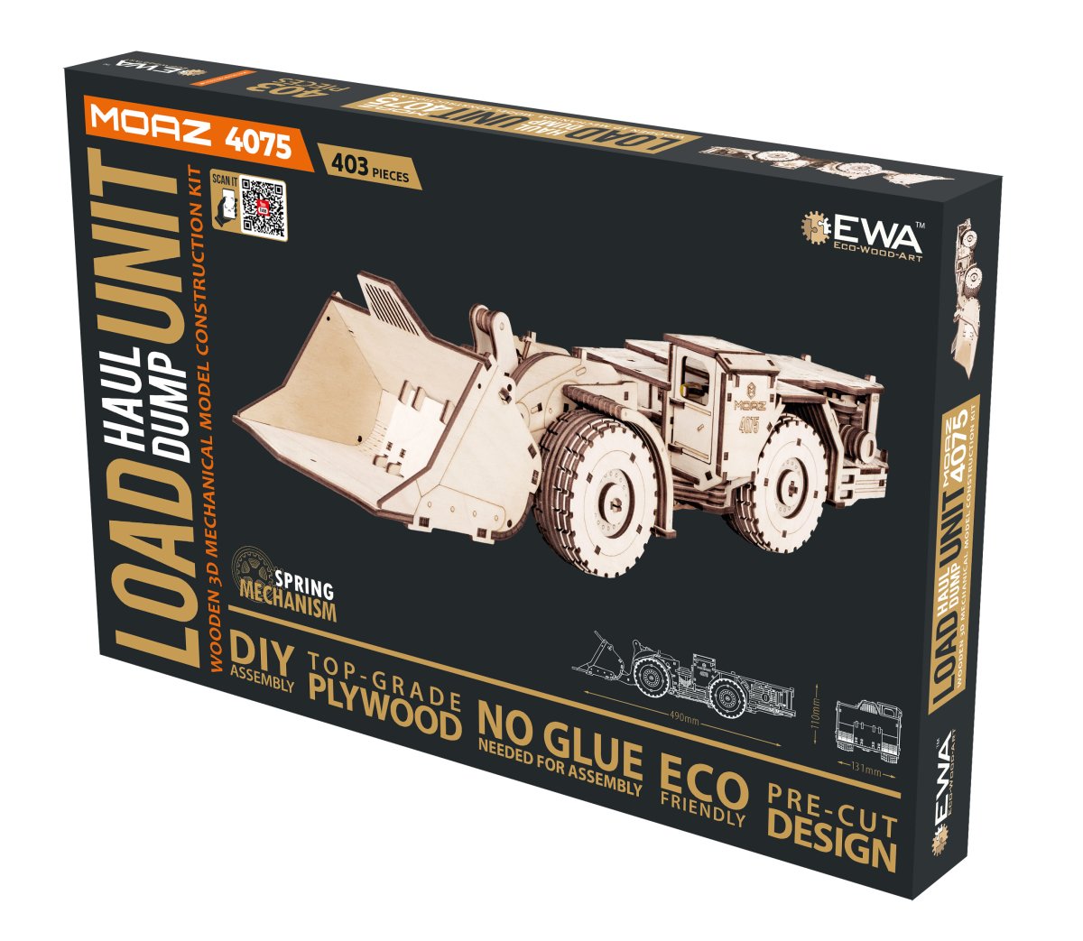 Механическая сборная модель EWA Погрузочная машина МоАЗ 4075