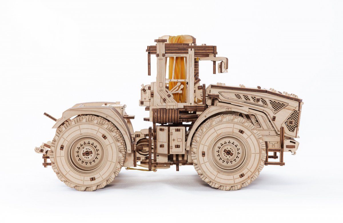 Конструктор деревянный 3D EWA Трактор Кировец К-7М