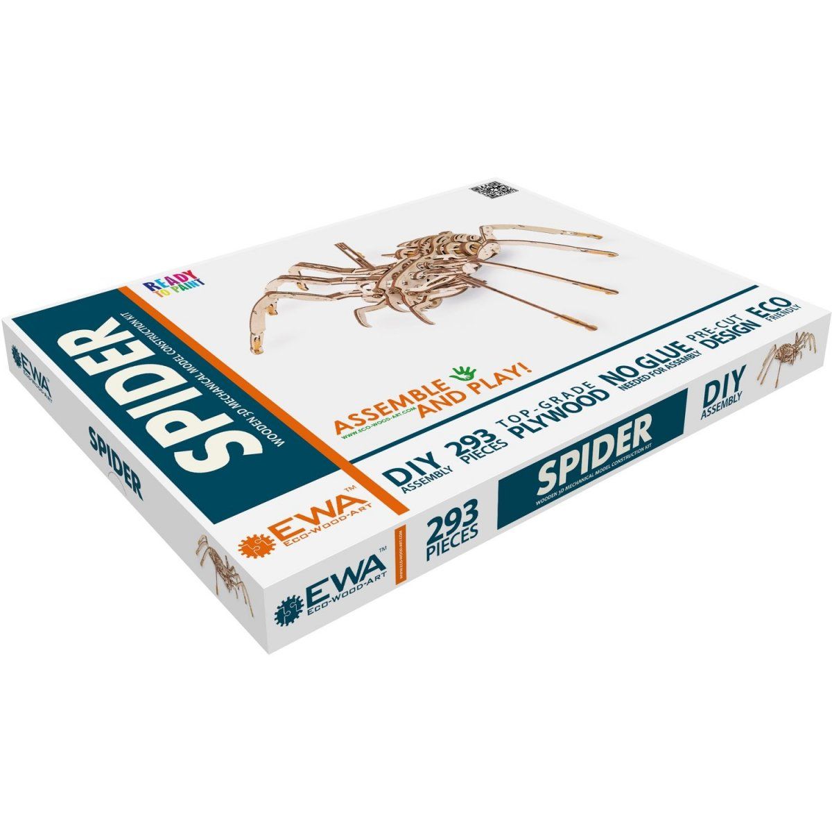 Конструктор деревянный 3D EWA SPIDER (Паук)