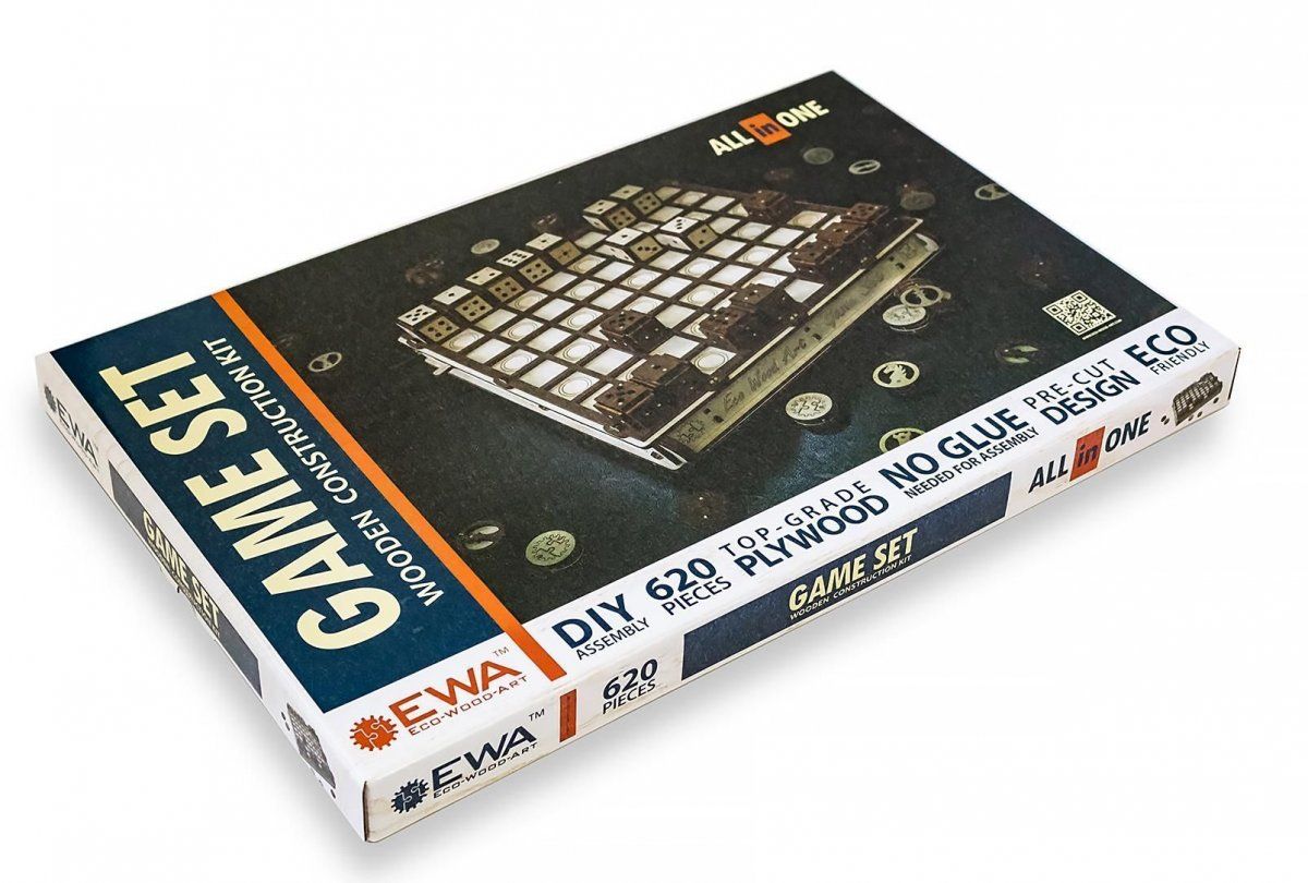 Конструктор деревянный 3D EWA Gameset Игровой набор