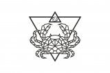 Деревянный декор настенный, панно, пазл EWA Design Рак
