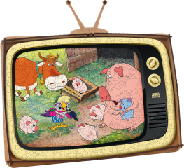 Деревянный фигурный пазл EWA Попугай Кеша S (29x25см)