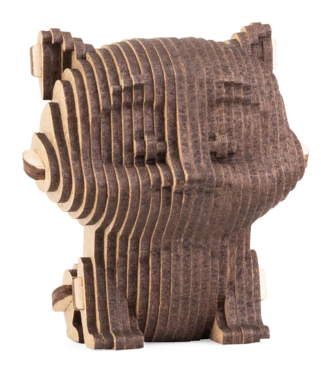 Деревянный конструктор EWA Кошечка мини