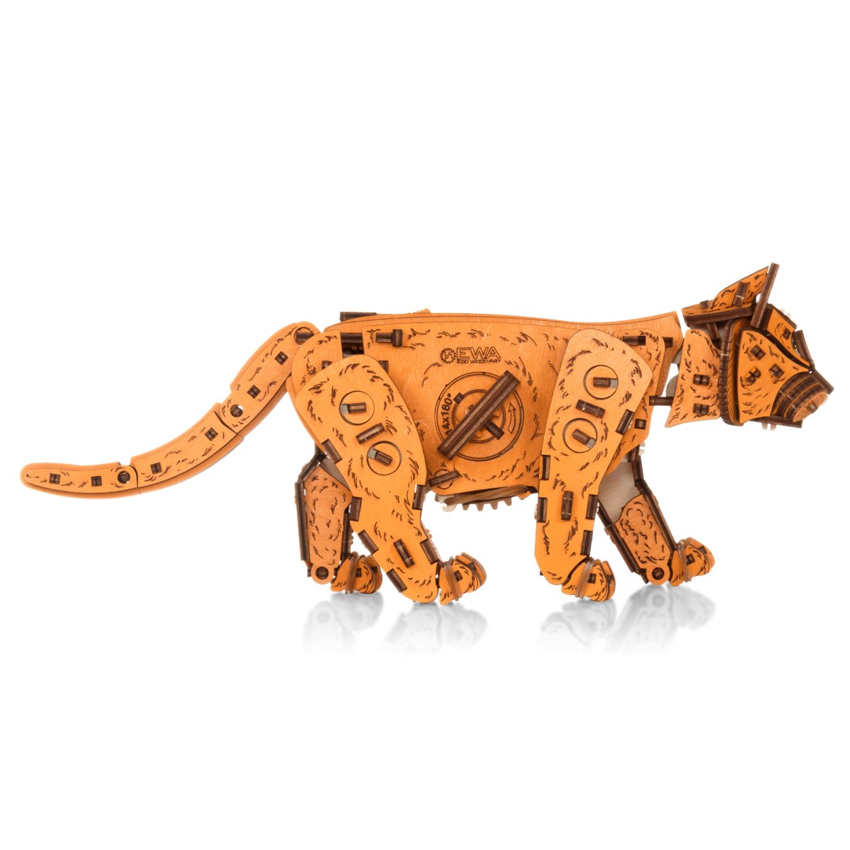 Механическая сборная модель EWA Котенок рыжий