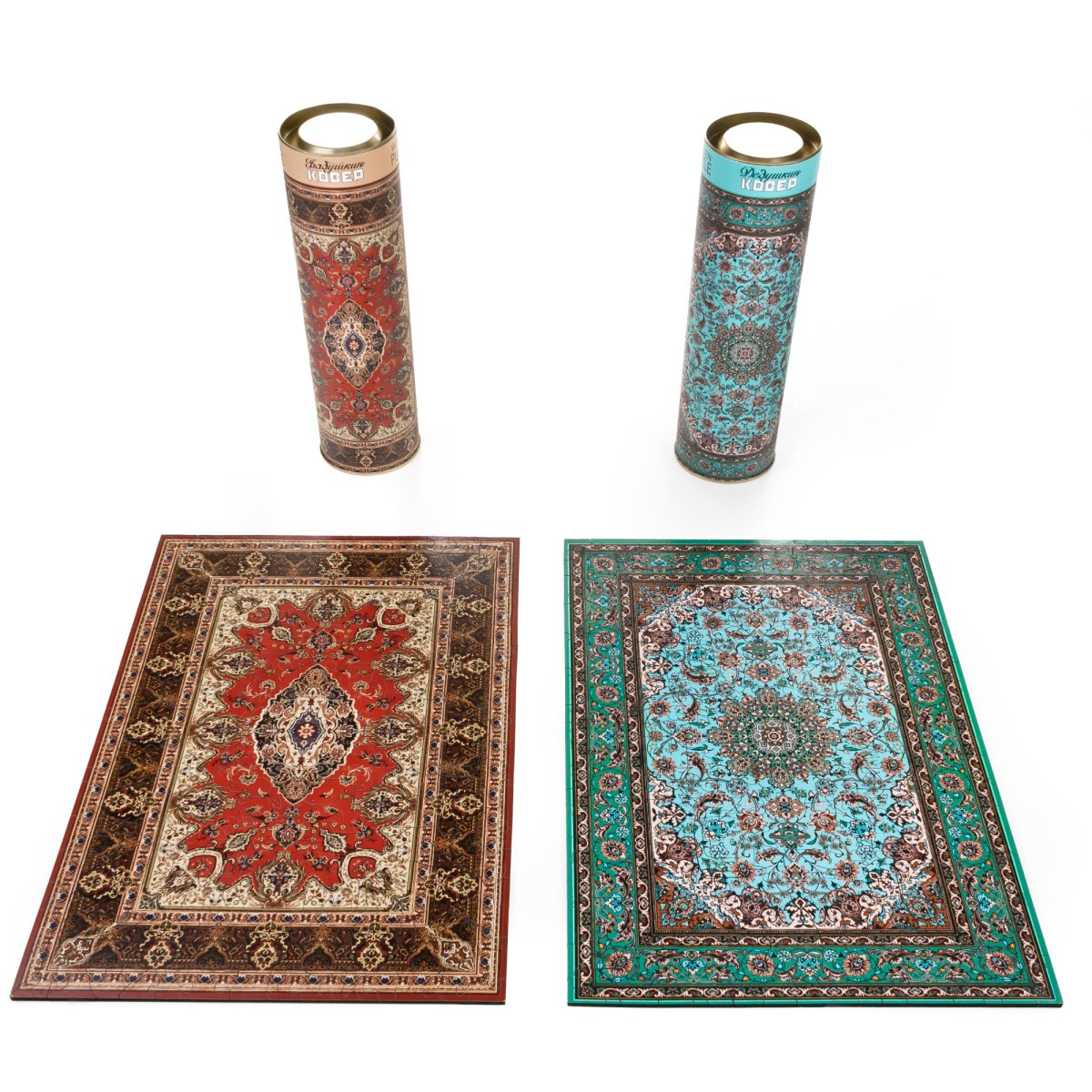 Деревянный фигурный пазл EWA Дедушкин ковер 39x28 см