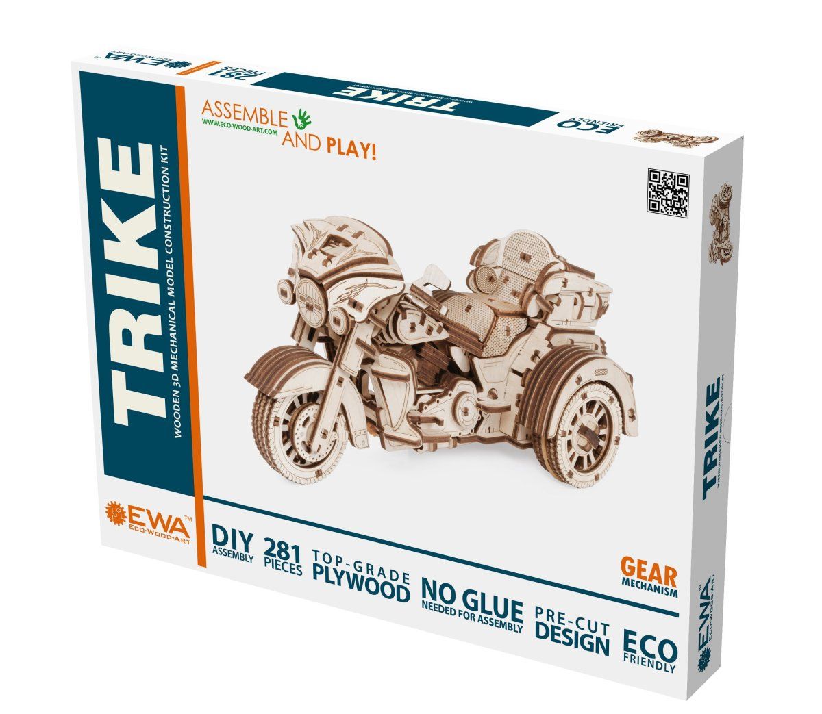 Сборная модель из дерева EWA Мотоцикл Трайк