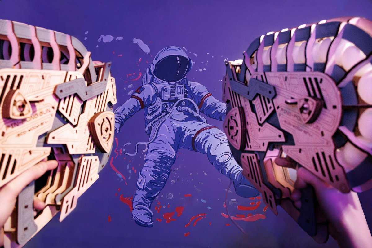 Механическая сборная модель EWA Пинг-Понг Пушка