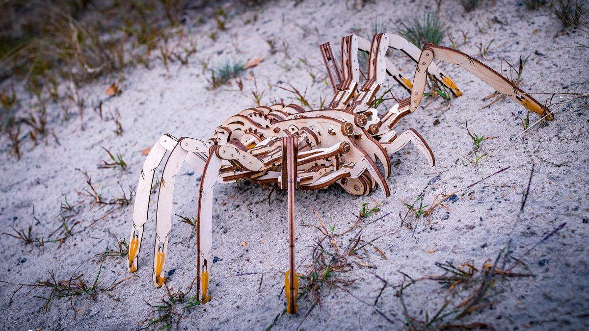 Конструктор деревянный 3D EWA SPIDER (Паук)