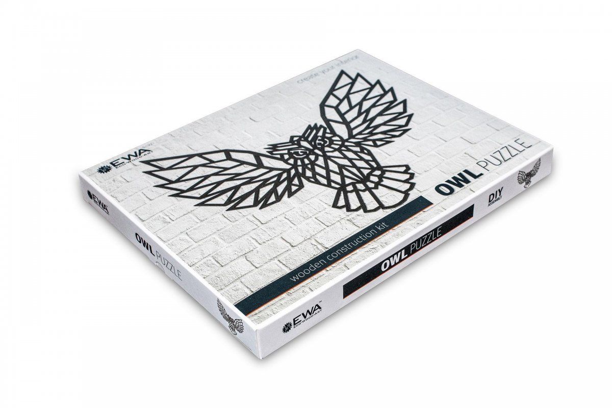 Деревянный интерьерный пазл EWA Design Сова