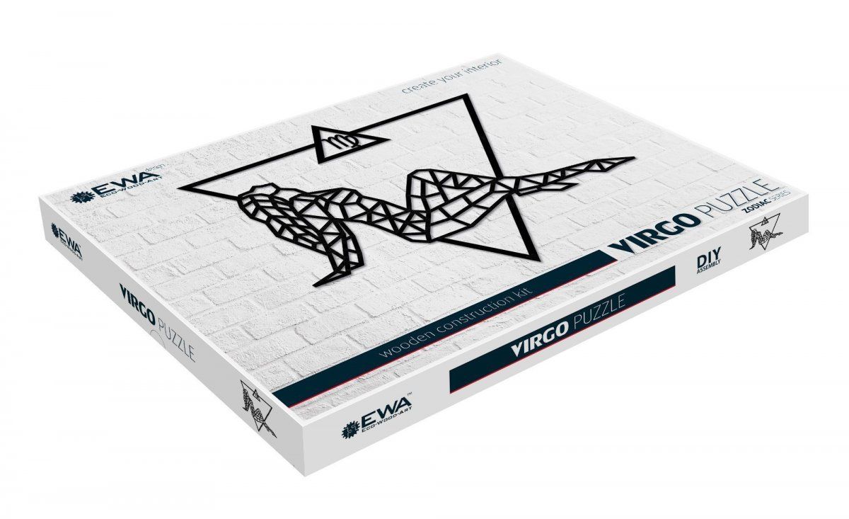 Деревянный декор настенный, панно, пазл EWA Design Дева