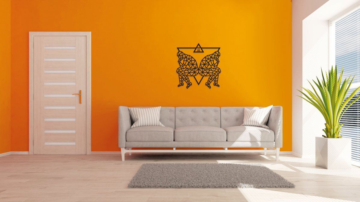 Деревянный декор настенный, панно, пазл EWA Design Близнецы