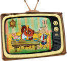 Деревянный фигурный пазл EWA Винни Пух S (29x25см)