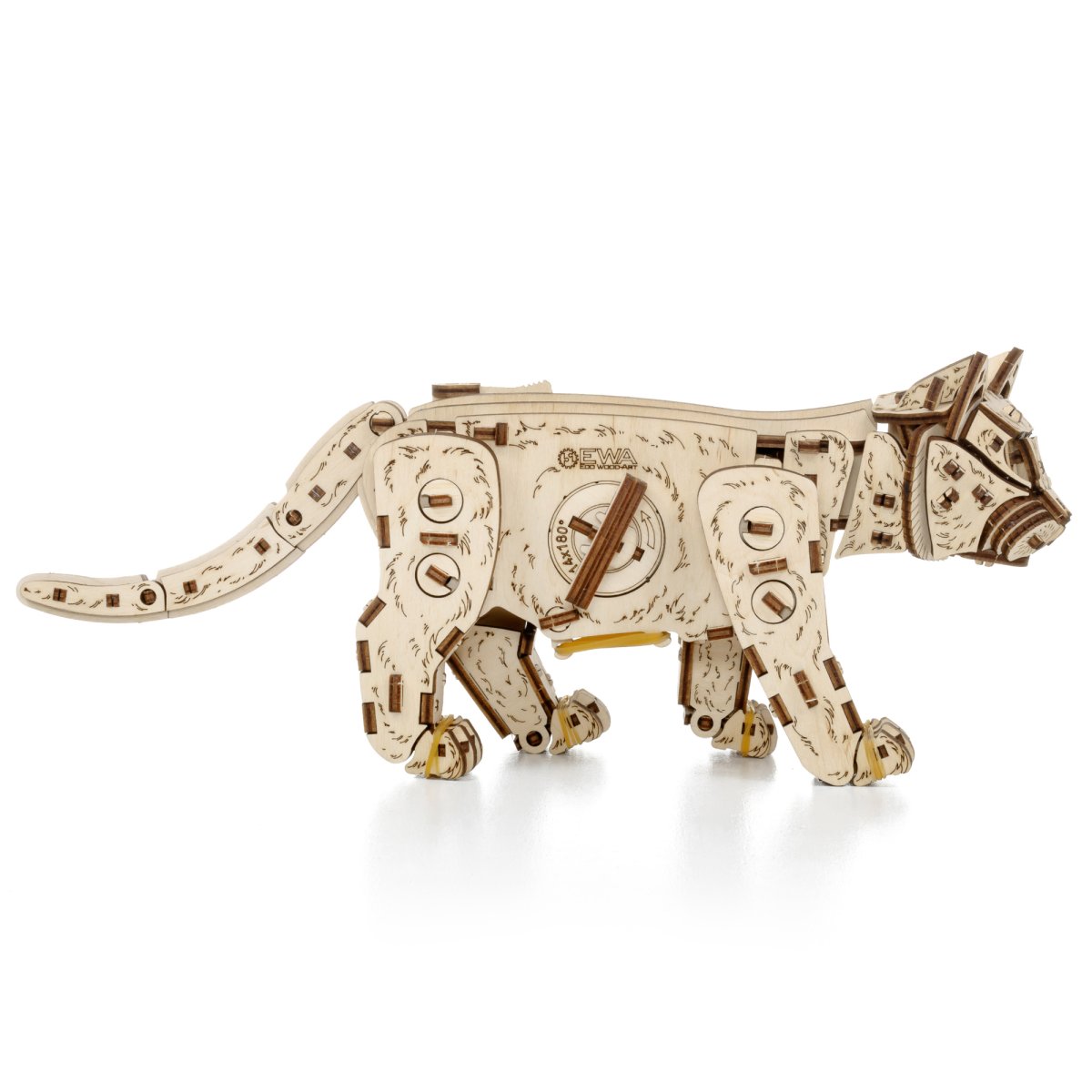 Механическая сборная модель EWA Котенок светлый