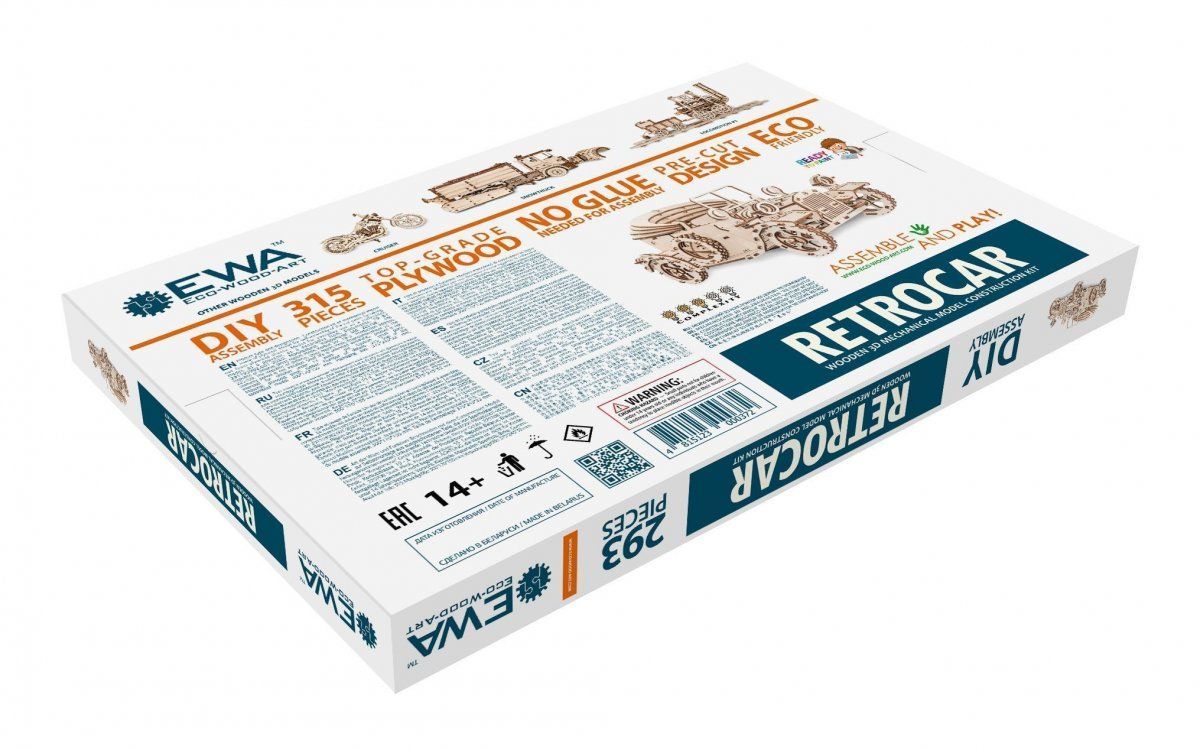 Конструктор деревянный 3D EWA Retrocar Форд Т