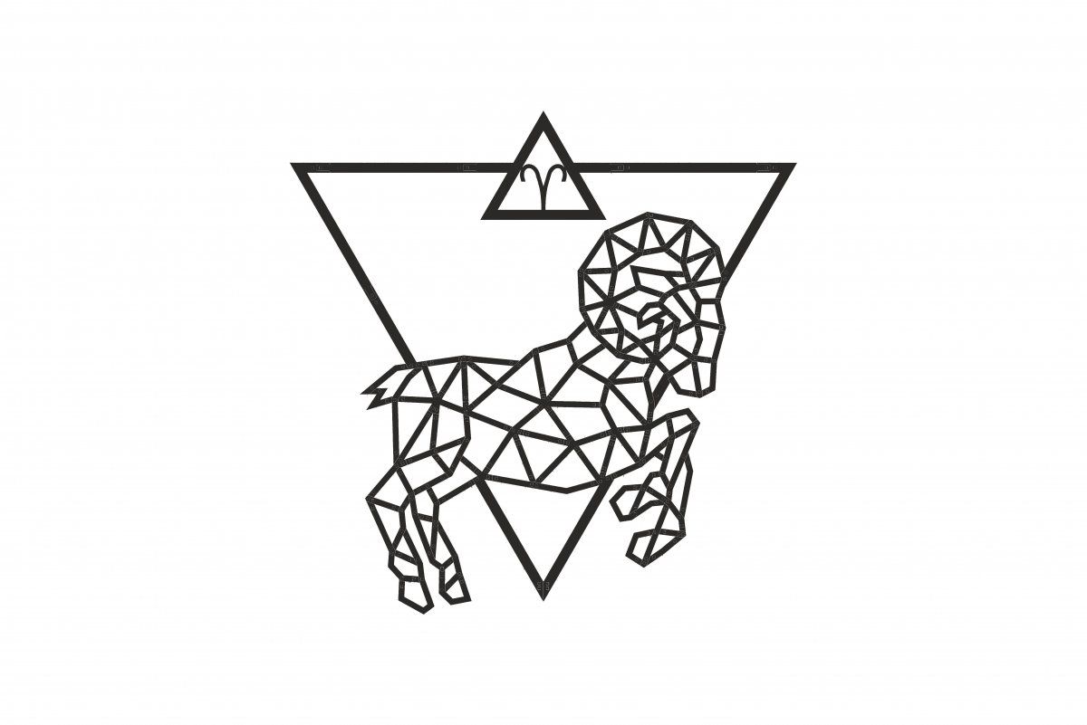 Деревянный декор настенный, панно, пазл EWA Design Овен